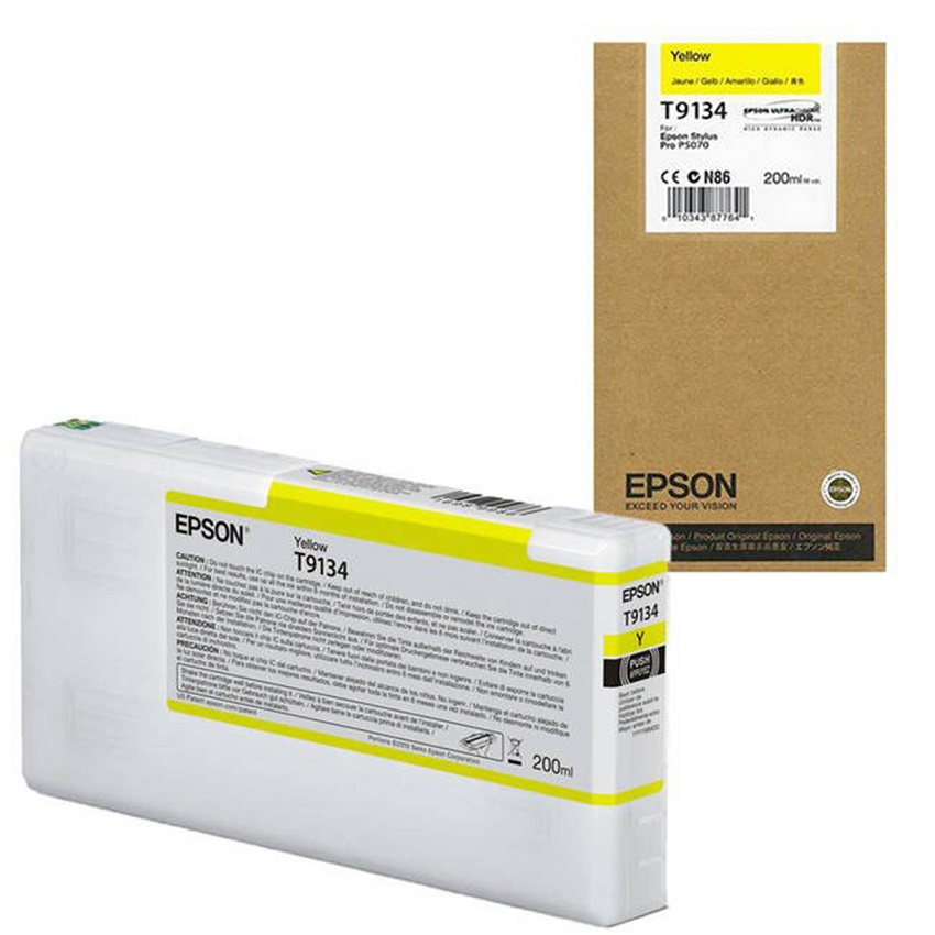 

Картридж струйный Epson T9134 (C13T913400) Yellow, Желтый