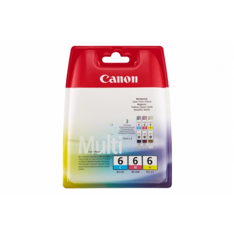 Набор картриджей Canon BCI-6 (4706A029) многоцветный, 3 картриджа - фото 1