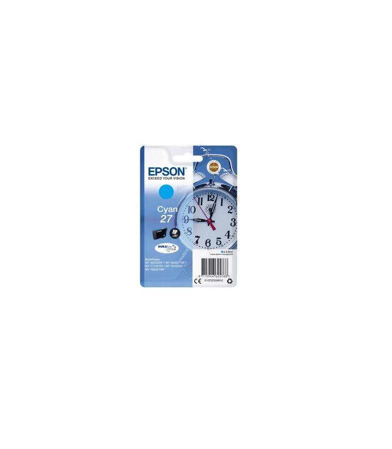 цена Картридж струйный Epson T2702 (C13T27024020) голубой