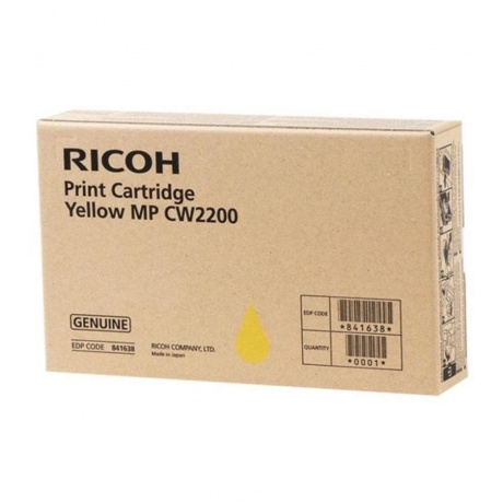 Картридж струйный Ricoh MP CW2200 (841638) желтый