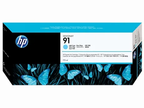 Картридж HP 91 струйный светло-голубой (775 мл)