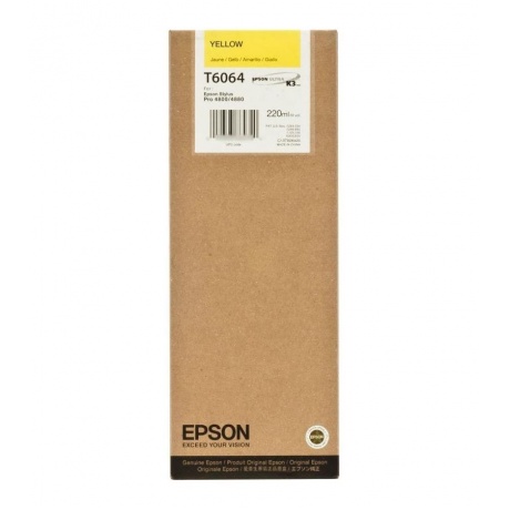 

Картридж EPSON T6064 желтый повышенной емкости для Stylus Pro 4880