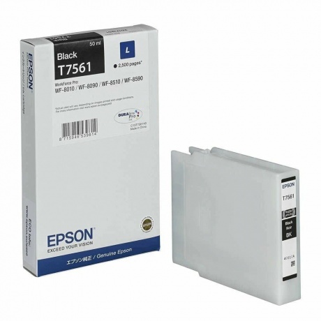 Картридж EPSON C13T756140 T7561черный для WF-8090/8590 - фото 3