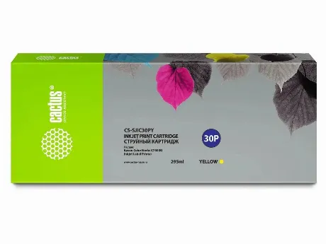 Картридж струйный Cactus CS-SJIC30PY C33S020642 желтый (295мл) д...