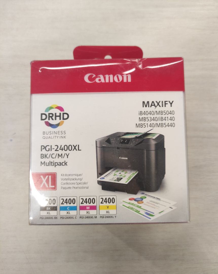 Картридж Canon PGI-2400XL (9257B004) набор для Canon iB4040/МВ5040/5340, черный/голубой/пурпурный/желтый отличное состояние - фото 2