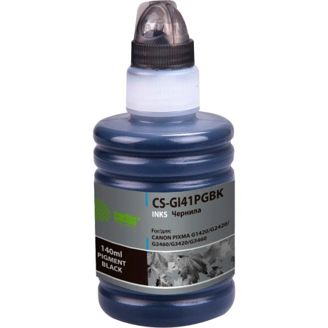 Чернила Cactus CS-GI41PGBK GI-41 PGBK черный 140мл для Canon PIX...