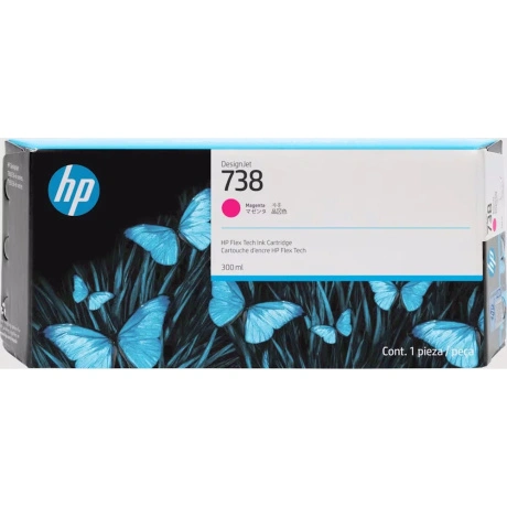 Картридж HP 738 300-ml Magenta DesignJet Ink Cartridge (676M7A)