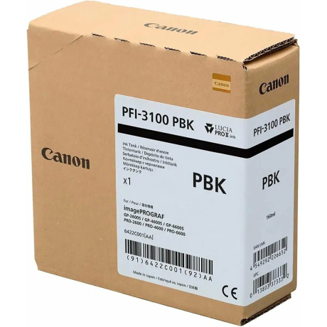 Картридж CANON INK PFI-3100'PBK (6422C001) - фото 2
