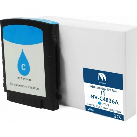 Струйный картридж NV Print  11 (NV-C4836A) Cyan для HP BIJ 1000/...