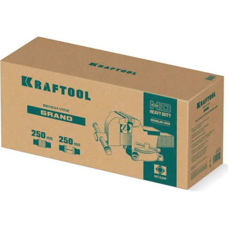 Слесарные тиски Kraftool GRAND 32702-250, 250 мм - фото 2