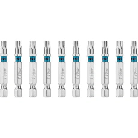 Бита GROSS 114072, Torx 30х50мм, сталь S2, шестигр., 10 шт.