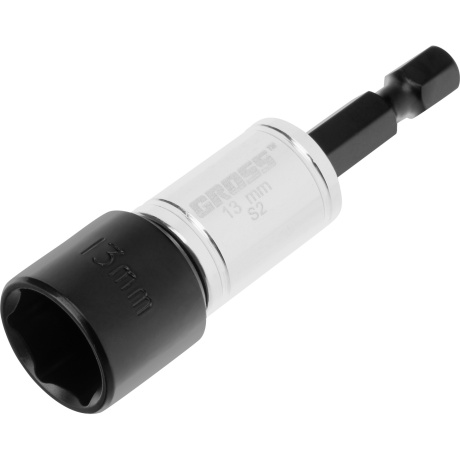 Бита с торцевой головкой GROSS 11623, магнит, Nut-Driver, 13 мм, S2