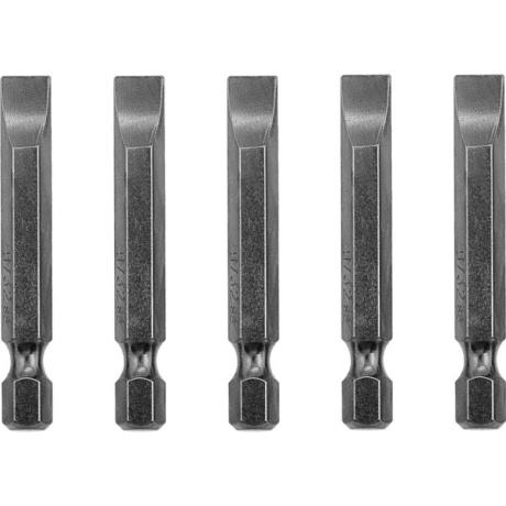 Набор бит DENZEL 7711313, SL9/32"x2", 5 шт.