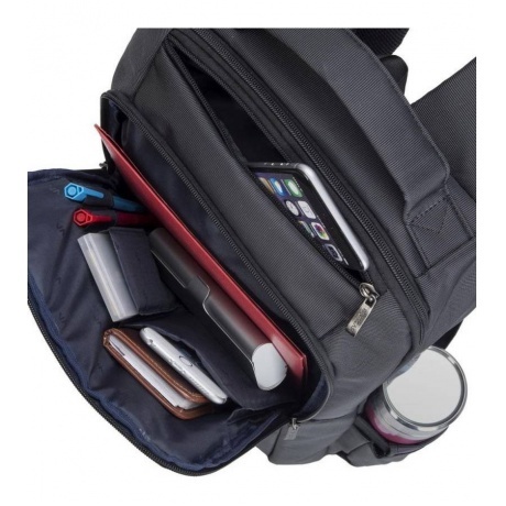 Рюкзак Riva 8262 для ноутбука 15.6" черный полиэстер - фото 5