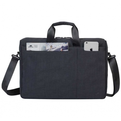 Сумка Riva 8355 для ноутбука 17.3" черный полиэстер - фото 8