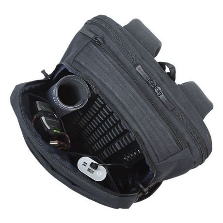 Рюкзак Riva 8365 для ноутбука 17.3" черный полиэстер - фото 11