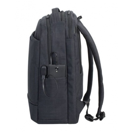 Рюкзак Riva 8365 для ноутбука 17.3" черный полиэстер - фото 4