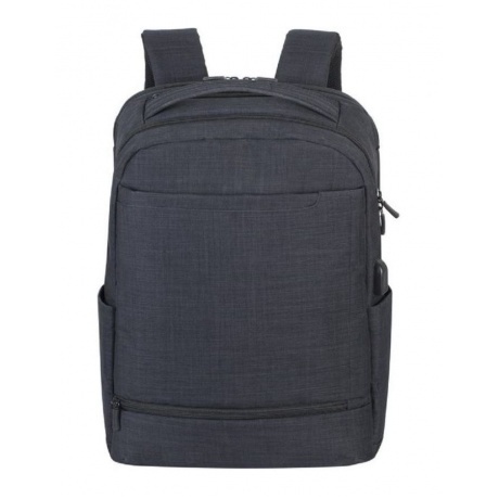 Рюкзак Riva 8365 для ноутбука 17.3" черный полиэстер - фото 8