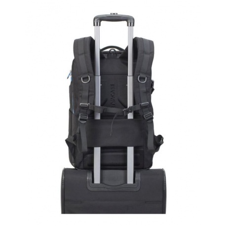 Рюкзак Riva 7860 для ноутбука 17.3" черный полиэстер - фото 3