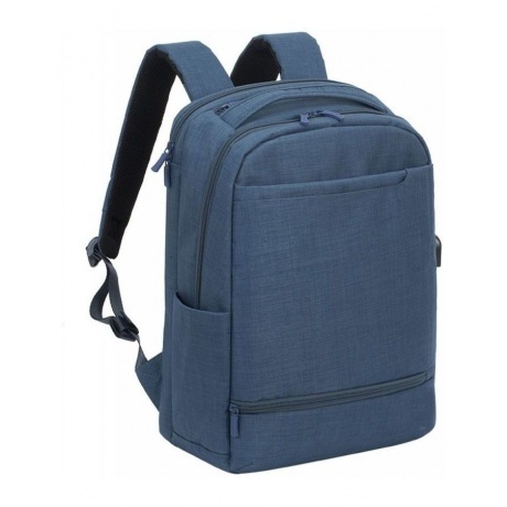 Рюкзак Riva 8365 для ноутбука 17.3" синий полиэстер - фото 1