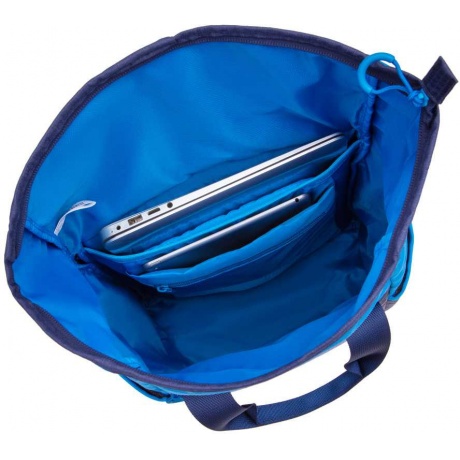 Рюкзак Riva 5321 для ноутбука 15.6&quot; синий полиуретан - фото 5