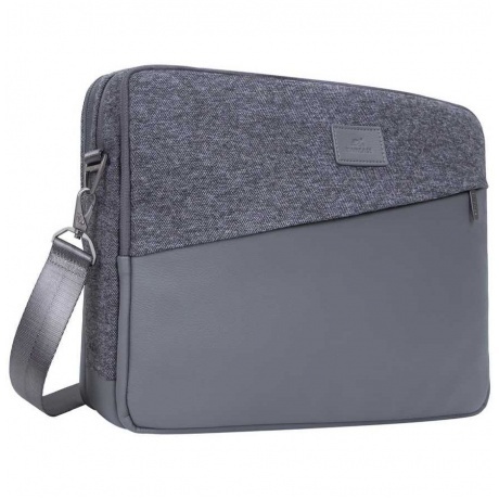 Сумка Riva 7930 для ноутбука 15.6" серый полиэстер - фото 1
