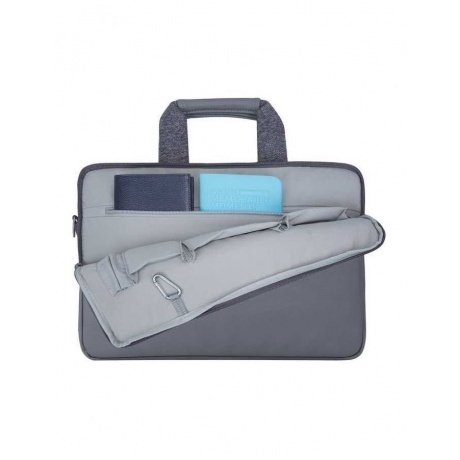 Сумка Riva 7930 для ноутбука 15.6" серый полиэстер - фото 3