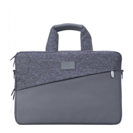 Сумка Riva 7930 для ноутбука 15.6" серый полиэстер - фото 8