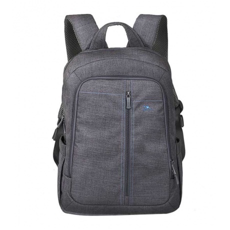 Рюкзак Riva 7560 для ноутбука 15.6" серый полиэстер - фото 1