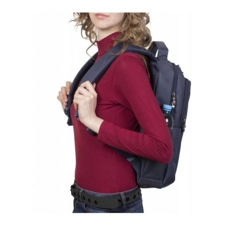 Рюкзак Riva 8262 для ноутбука 15.6" синий полиэстер - фото 2