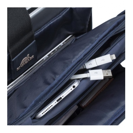 Рюкзак Riva 8262 для ноутбука 15.6" синий полиэстер - фото 4