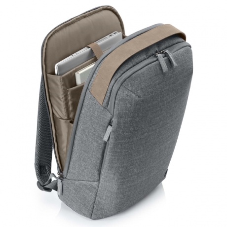 Рюкзак для ноутбука HP 15.6&quot; RENEW серый/коричневый пластик (1A211AA) - фото 3