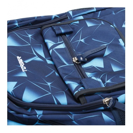 Рюкзак Torber Class X 15,6'' T2743-NAV-BLU, темно-синий с орнаментом - фото 7