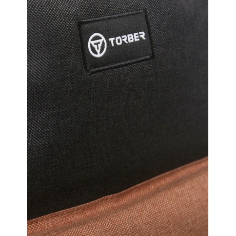 Рюкзак Torber Graffi T8965-BLK-BRW, черный/коричневый 17 л - фото 6