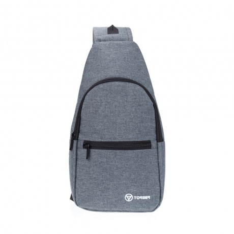 Рюкзак Torber с одним плечевым ремнем T062-GRE, серый - фото 1