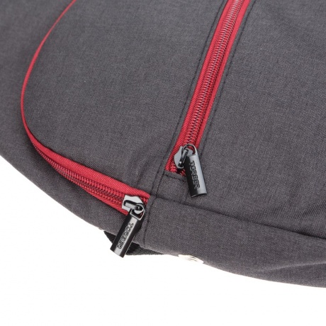 Рюкзак Torber T062-BRD с одним плечевым ремнем, чёрно-бордовый - фото 2