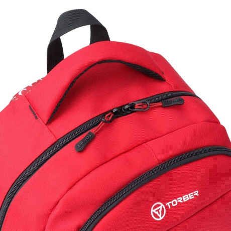 Рюкзак Torber Class X T2602-22-RED, красный с орнаментом - фото 8