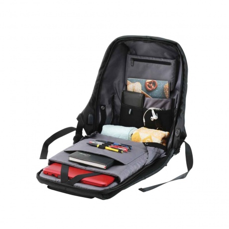 Сумка Canyon  Anti-theft backpack for 15.6`-17` laptop black/dark gray CNSCBP5BG9 - фото 4