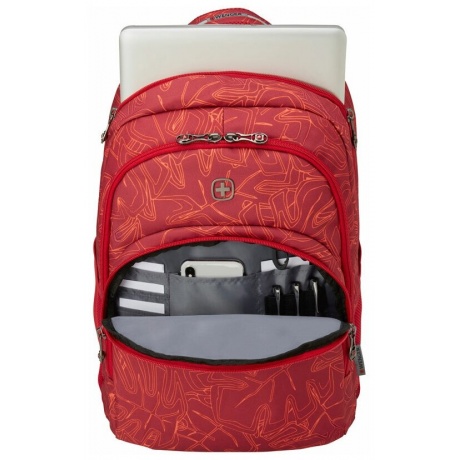Рюкзак Wenger 16'', красный с рисунком 28 л - фото 4