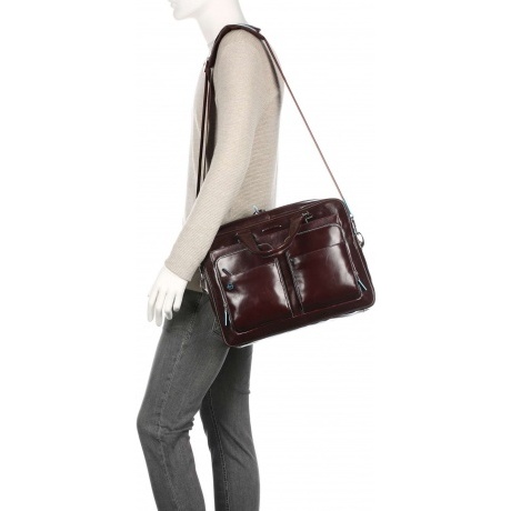 Сумка Piquadro Blue Square, коричневая CA2849B2/MO - фото 6