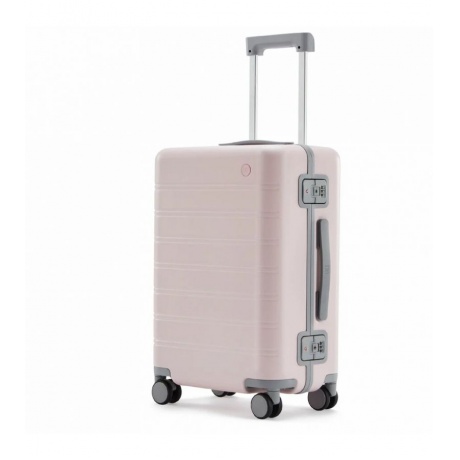 Чемодан NINETYGO Manhattan Frame Luggage  20&quot; розовый - фото 1