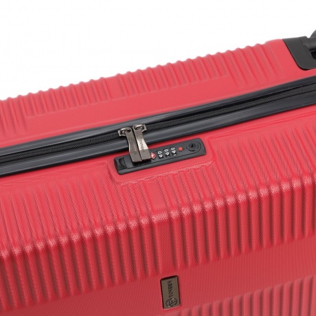 Чемодан Torber Elton, красный, ABS-пластик, 38х22х54 см, 35 л - фото 6