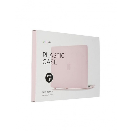 Чехол защитный VLP Plastic Case для MacBook Pro 13'' 2020, светло-розовый - фото 5