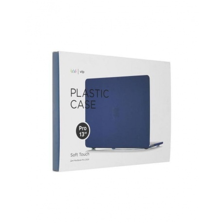 Чехол защитный VLP Plastic Case для MacBook Pro 13'' 2020, темно-синий - фото 5