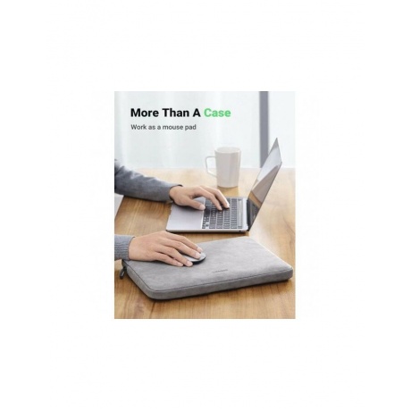 Чехол для ноутбука UGREEN Portable Laptop Sleeve Case 14-14.9'', цвет серый (20476) - фото 7