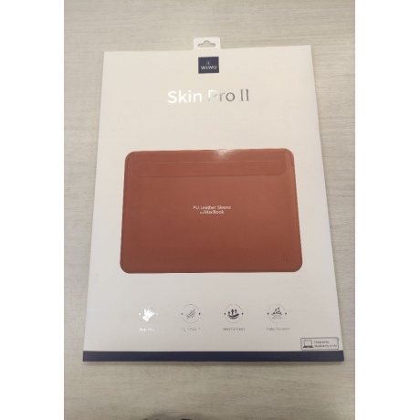 Чехол Wiwu для APPLE MacBook Air 13 Skin New Pro 2 Leather Sleeve Brown 6973218931296 отличное состояние - фото 5