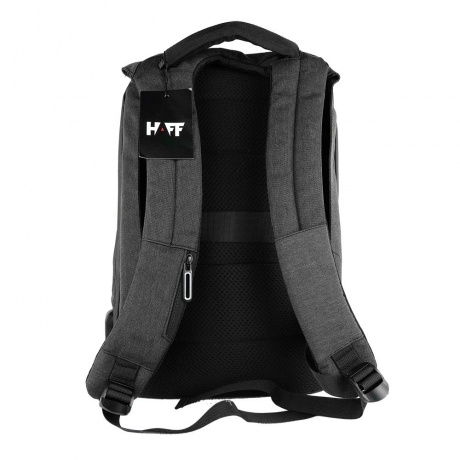 Рюкзак для ноутбука HAFF Workaday черный/коричневый (HF1113) - фото 3