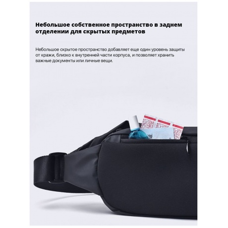 Рюкзак Xiaomi MI Chest Bag Dark Grey - фото 19