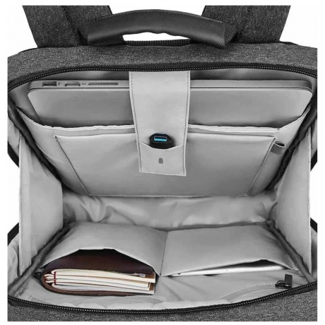 Рюкзак Xiaomi 90 Points Classic Business Backpack Dark Grey - фото 5