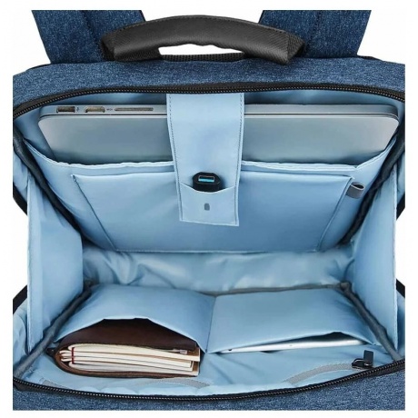 Рюкзак Xiaomi 90 Points Classic Business Backpack Blue - фото 5